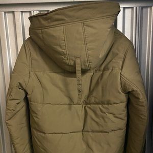 Military Style Puffer Sherpa Lined Coat